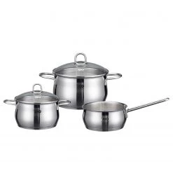 Elo Batterie de cuisine Platin (3 éléments) - Argenté - Acier inoxydable