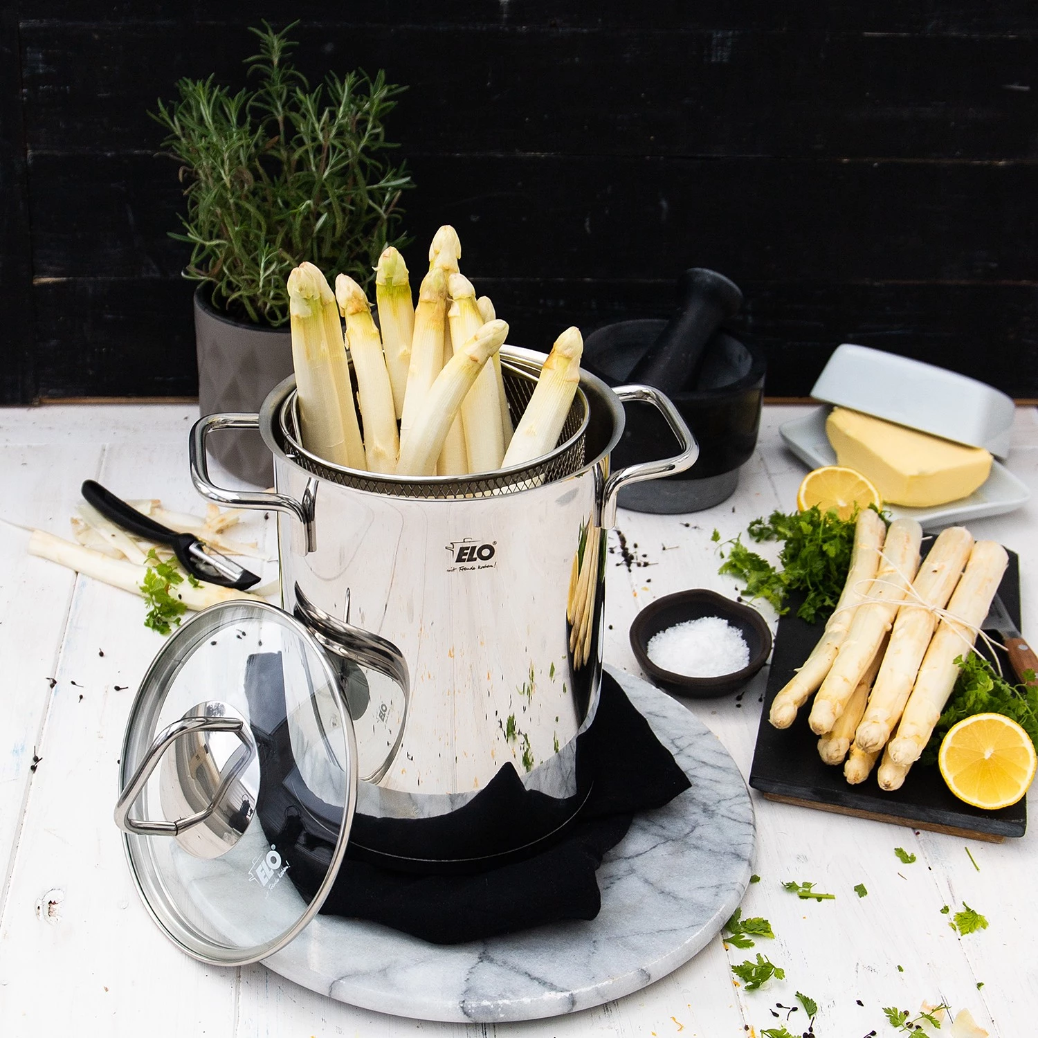 Elo Cuiseur à asperges Citrin - Argenté - Acier inoxydable - 4 L 4 Elo Cuiseur à asperges Citrin - Argenté - Acier inoxydable - 4 L – Image 2