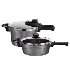 Stoneline Set de faitouts Koonwarra (6 éléments) - Aluminium - Anthracite - ø 22 cm