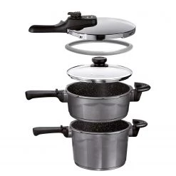 Stoneline Set de faitouts Koonwarra (6 éléments) - Aluminium - Anthracite - ø 22 cm -Tables de jardin Soldes 2022 1000279555 210804 08571700737 DETAILS P000000001000279555