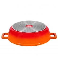 Stoneline Set de cocottes Luvos (3 éléments) - Aluminium - Rouge / Noir / Orange - ø 20 cm -Tables de jardin Soldes 2022 1000279578 210804 08563900614 DETAILS P000000001000279578