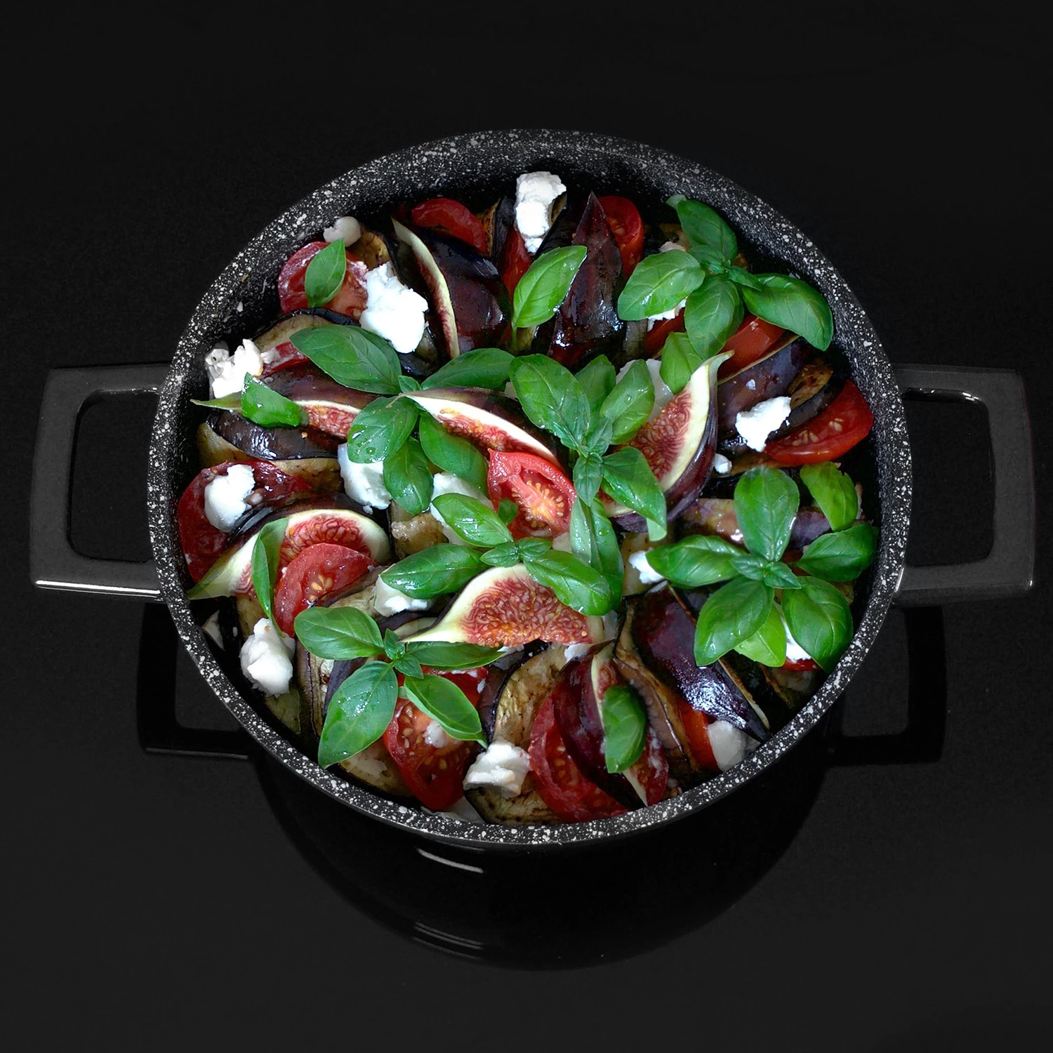 Stoneline Mini-Cocotte avec couvercle Lunsen - Aluminium - Noir - ø 20 cm 3 Stoneline Mini-Cocotte avec couvercle Lunsen - Aluminium - Noir - ø 20 cm – Image 2