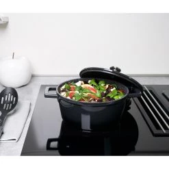 Stoneline Mini-Cocotte avec couvercle Lunsen - Aluminium - Noir - ø 20 cm 8 Stoneline Mini-Cocotte avec couvercle Lunsen - Aluminium - Noir - ø 20 cm -Tables de jardin Soldes 2022 1000279585 210804 08562100586 MOOD DETAILS P000000001000279585 mood