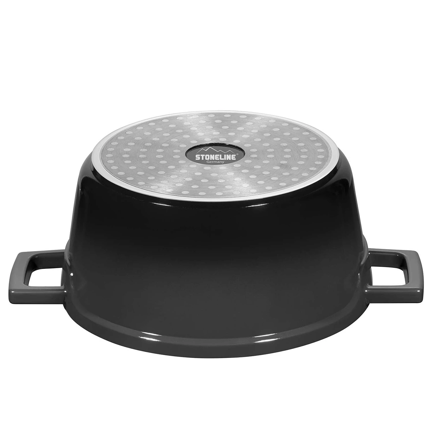 Stoneline Mini-Cocotte avec couvercle Lunsen - Aluminium - Noir - ø 20 cm 6 Stoneline Mini-Cocotte avec couvercle Lunsen - Aluminium - Noir - ø 20 cm – Image 5