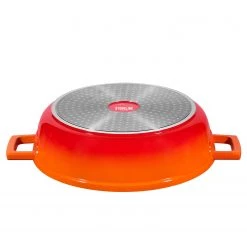 Stoneline Cocotte avec couvercle Lunnister - Aluminium - Rouge rubis - ø 28 cm 9 Stoneline Cocotte avec couvercle Lunnister - Aluminium - Rouge rubis - ø 28 cm -Tables de jardin Soldes 2022 1000279596 210804 08554400520 DETAILS P000000001000279596