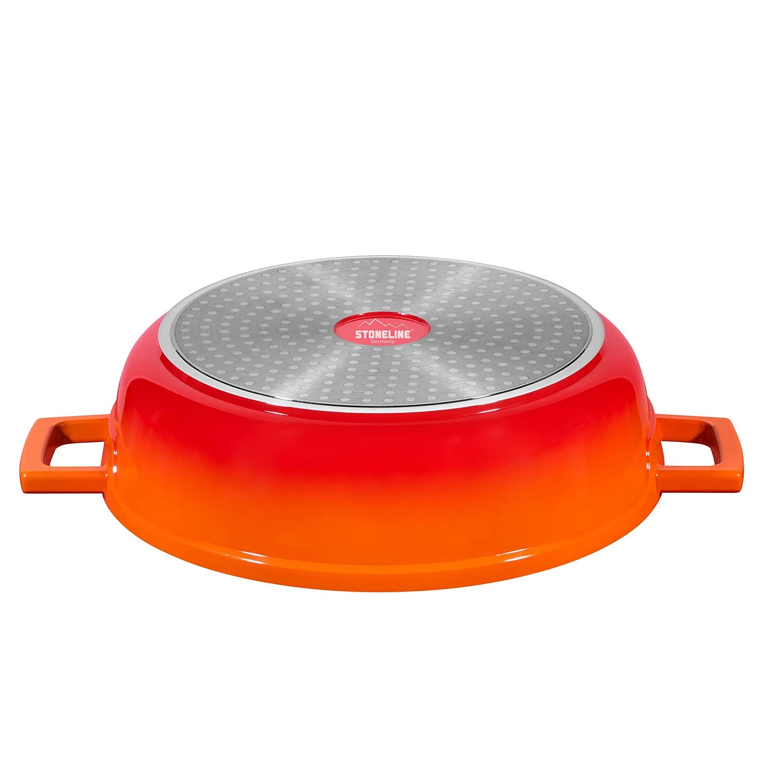 Stoneline Cocotte avec couvercle Lunnister - Aluminium - Rouge rubis - ø 28 cm 5 Stoneline Cocotte avec couvercle Lunnister - Aluminium - Rouge rubis - ø 28 cm – Image 3