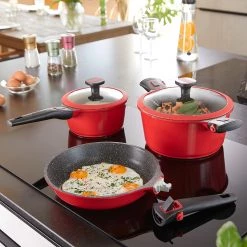 Stoneline Ensemble Ludmilla - Aluminium - Rouge rubis -Tables de jardin Soldes 2022 1000279602 210804 08554300515 MOOD DETAILS P000000001000279602 mood