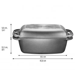 Stoneline Cocotte XXL avec couvercle Hankinson - Noir -Tables de jardin Soldes 2022 1000279632 210804 08542900355 SKETCH DETAILS P000000001000279632 sketch