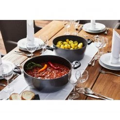 Stoneline Faitout XXXL avec couvercle Grendon - Aluminium - Anthracite - ø 32 cm -Tables de jardin Soldes 2022 1000279689 210804 08534900179 MOOD DETAILS P000000001000279689 mood