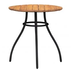 Table de jardin Beeley III - Acier / Acacia massif - Marron / Noir -Tables de jardin Soldes 2022 1000281067 220318 032 DETAILS P000000001000281067