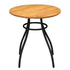 Table de jardin Beeley III - Acier / Acacia massif - Marron / Noir -Tables de jardin Soldes 2022 1000281067 220318 034 DETAILS P000000001000281067