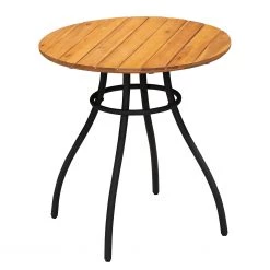 Table de jardin Beeley III - Acier / Acacia massif - Marron / Noir -Tables de jardin Soldes 2022 1000281067 220318 036 DETAILS P000000001000281067
