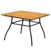 Table de jardin Beeley II - Acier / Acacia massif - Marron / Noir -Tables de jardin Soldes 2022 1000281070 220318 010 IMAGE P000000001000281070