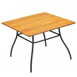Table de jardin Beeley II - Acier / Acacia massif - Marron / Noir -Tables de jardin Soldes 2022 1000281070 220318 032 DETAILS P000000001000281070