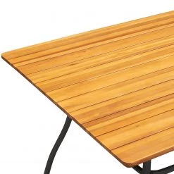 Table de jardin Beeley II - Acier / Acacia massif - Marron / Noir -Tables de jardin Soldes 2022 1000281070 220318 037 DETAILS P000000001000281070