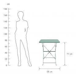 Butlers Table de jardin DAISY JANE - Fer - Vert -Tables de jardin Soldes 2022 1000339650 220315 500 SKETCH DETAILS P000000001000339650 sketch