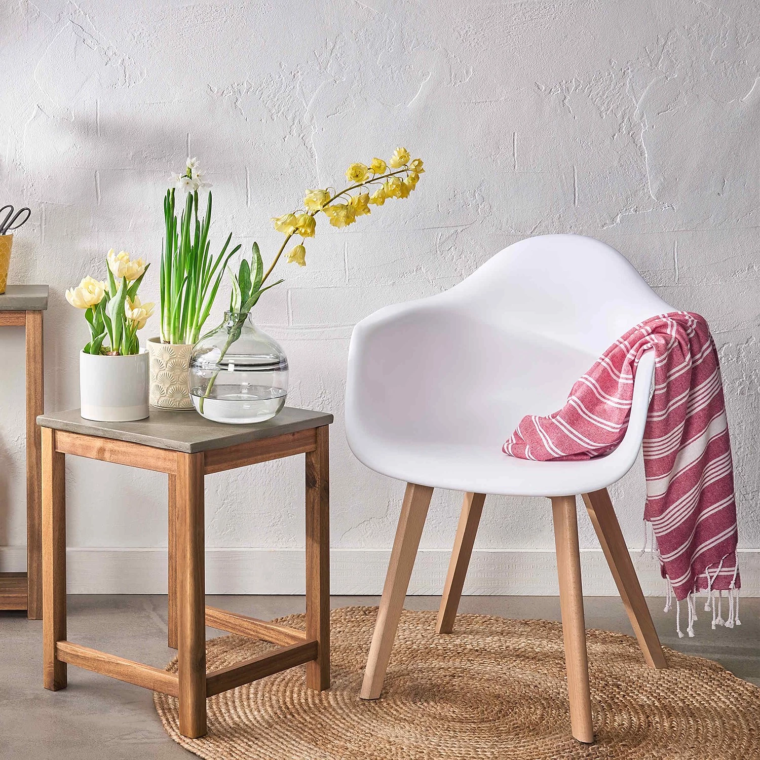 Butlers Tables gigognes CONCRETE (2 éléments) - Partiellement en acacia massif / Béton - Marron 5 Butlers Tables gigognes CONCRETE (2 éléments) - Partiellement en acacia massif / Béton - Marron – Image 3