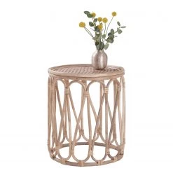 Butlers Bout de canapé LONGVIC - Partiellement en bambou massif - Marron -Tables de jardin Soldes 2022 1000339686 220315 031 DETAILS P000000001000339686