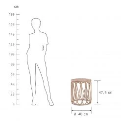 Butlers Bout de canapé LONGVIC - Partiellement en bambou massif - Marron -Tables de jardin Soldes 2022 1000339686 220315 500 SKETCH DETAILS P000000001000339686 sketch