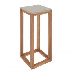 Butlers Sellette CONCRETE - partiellement en acacia massif / Béton - Naturel / Gris -Tables de jardin Soldes 2022 1000341351 220317 030 DETAILS P000000001000341351