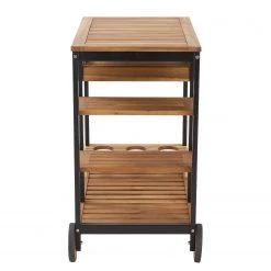 Butlers Desserte SIDECAR - Partiellement en bambou massif - Noir / Naturel -Tables de jardin Soldes 2022 1000341374 220317 030 DETAILS P000000001000341374