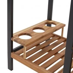 Butlers Desserte SIDECAR - Partiellement en bambou massif - Noir / Naturel -Tables de jardin Soldes 2022 1000341374 220317 036 DETAILS P000000001000341374