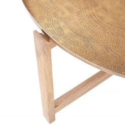 Butlers Table de jardin BERBER - Partiellement en manguier massif / Aluminium - Bronze / Marron -Tables de jardin Soldes 2022 1000341383 220317 033 DETAILS P000000001000341383