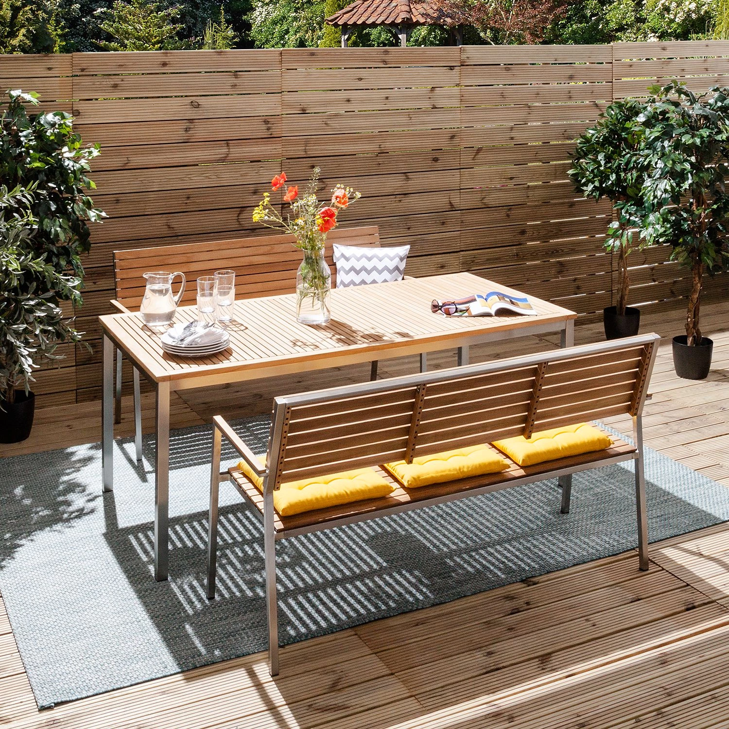 Studio Copenhagen Table de jardin Teakline Exclusif I - Largeur : 180 cm 5 Studio Copenhagen Table de jardin Teakline Exclusif I - Largeur : 180 cm – Image 3