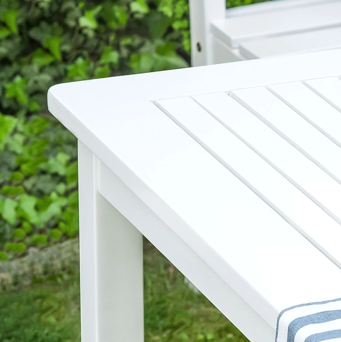 Jardi Table Eternal - Acacia massif - Blanc 10 Jardi Table Eternal - Acacia massif - Blanc – Image 8