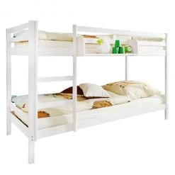 Ticaa Lits superposés Rene - Pin massif Blanc