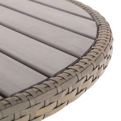 Table de jardin Bena - Polyrotin anthracite / Bois synthétique gris clair -Tables de jardin Soldes 2022 gartentisch felice polyrattan anthrazit polyholz hellgrau 1544226