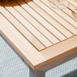 Studio Copenhagen Table de jardin Teakline Exclusif I - Largeur : 90 cm -Tables de jardin Soldes 2022 gartentisch teakline exklusiv i teak massiv edelstahl 90 4562764