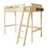Ticaa Lit mezzanine Matthias - Pin massif Naturel -Tables de jardin Soldes 2022 hochbett matthias kiefer massiv natur 310790