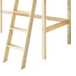 Ticaa Lit mezzanine Matthias - Pin massif Naturel -Tables de jardin Soldes 2022 hochbett matthias kiefer massiv natur 310793