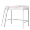 Ticaa Lit mezzanine Matthias - Pin massif Blanc -Tables de jardin Soldes 2022 hochbett matthias kiefer massiv weiss 319468