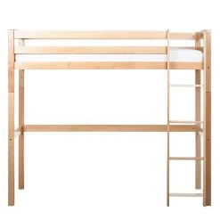 Ticaa Lit en hauteur Tolly II - Hêtre massif vernis -Tables de jardin Soldes 2022 hochbett tolly ii buche massiv natur lackiert 4673416