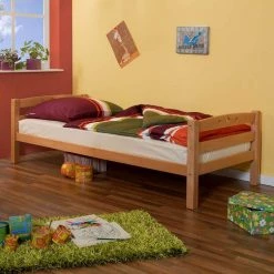 Ticaa Lit en hauteur Tolly II - Hêtre massif vernis -Tables de jardin Soldes 2022 hochbett tolly ii buche massiv natur lackiert 4673424