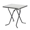 Best Freizeitmöbel Table pliante Primo - Tube en acier / Bois - Anthracite -Tables de jardin Soldes 2022 klapptisch primo stahlrohr holz anthrazit 390959