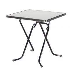 Best Freizeitmöbel Table pliante Primo - Tube en acier / Bois - Anthracite
