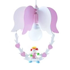 Elobra Suspension Balançoire et princesse Leia - Bois 1 ampoule