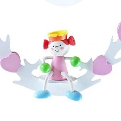 Elobra Suspension Balançoire et princesse Leia - Bois 1 ampoule -Tables de jardin Soldes 2022 pendelleuchte schaukel mit prinzessin leia holz 1 flammig 522480