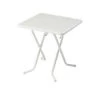 Best Freizeitmöbel Table pliante Primo - Carré - Tube en acier / Matériau synthétique blanc -Tables de jardin Soldes 2022 scherenklapptisch primo quadratisch stahlrohr kunststoff weiss weiss 1352582