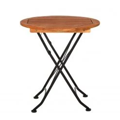 Merxx Table Schlossgarten - Acier plat / Eucalyptus massif -Tables de jardin Soldes 2022 tisch schlossgarten flachstahl eukalyptus massiv 1808994