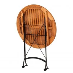 Merxx Table Schlossgarten - Acier plat / Eucalyptus massif -Tables de jardin Soldes 2022 tisch schlossgarten flachstahl eukalyptus massiv 1809042