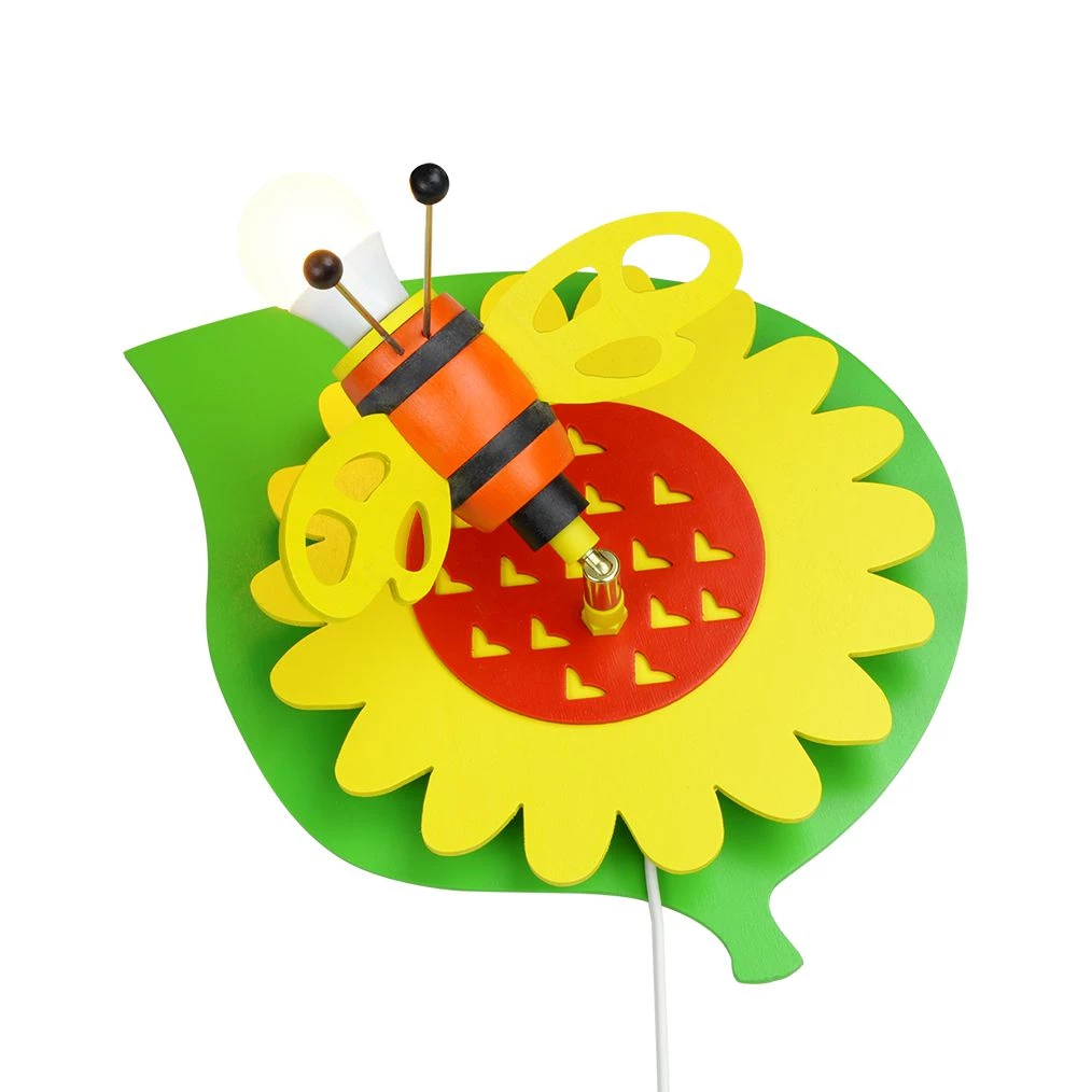 Elobra Applique murale bourdon - Bois 1 ampoule 2 Elobra Applique murale bourdon - Bois 1 ampoule